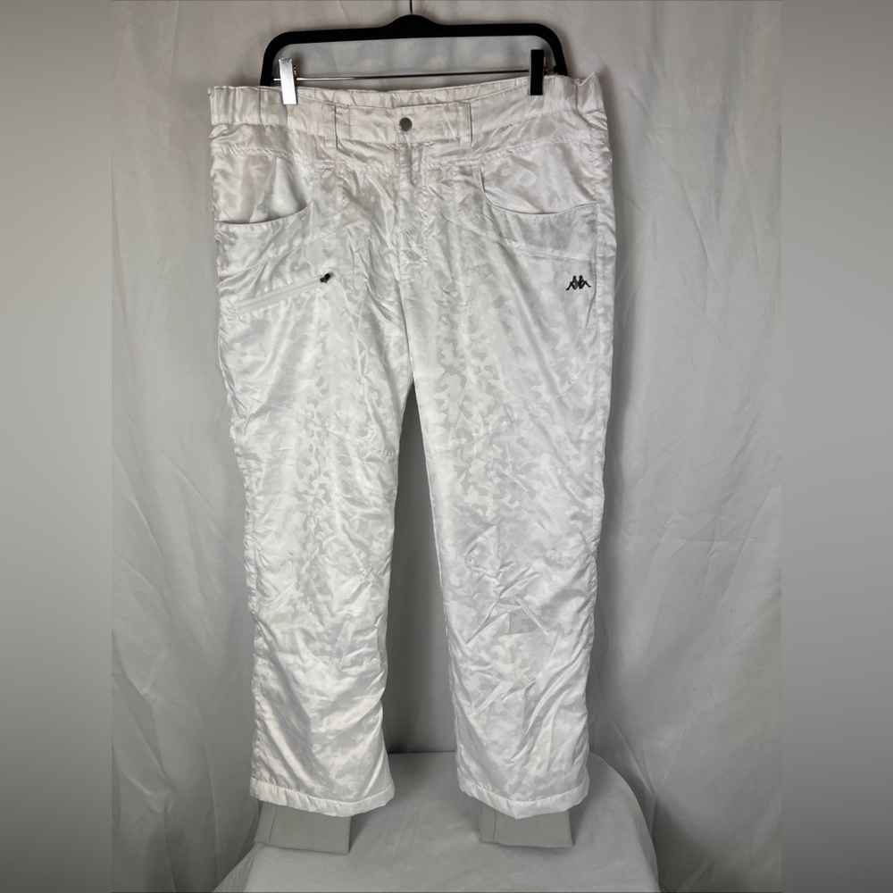 Kappa Men's Shiny White Cargo Pants